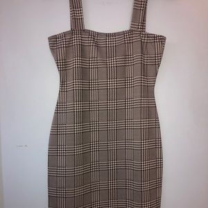 Plaid bodycon dress